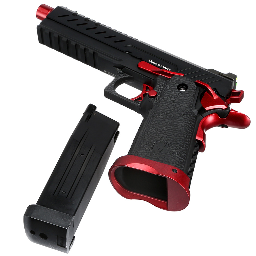 Vorsk Airsoft Hi-Capa 5.1 Vollmetall GBB 6mm BB Red Match Bild 6