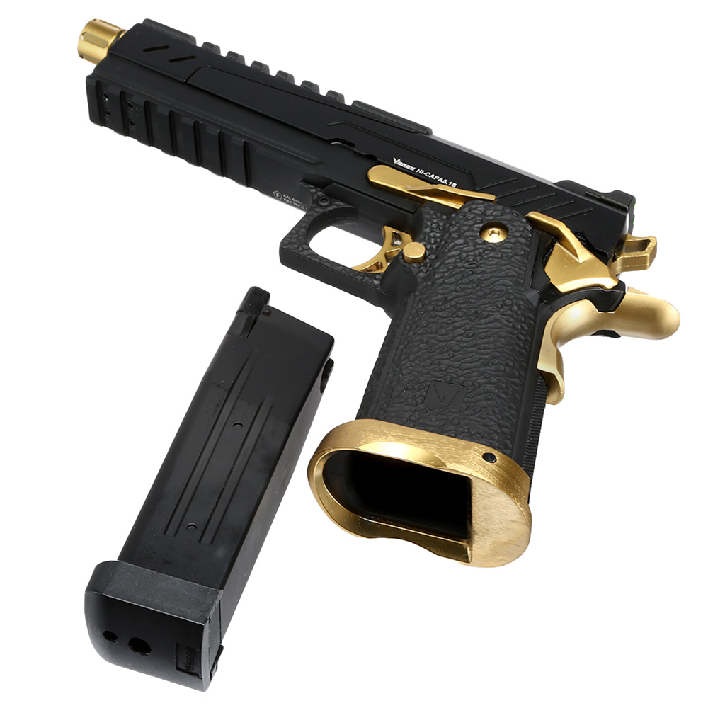 Vorsk Airsoft Hi-Capa 5.1 Split-Slide Vollmetall GBB 6mm BB Gold Match Bild 6