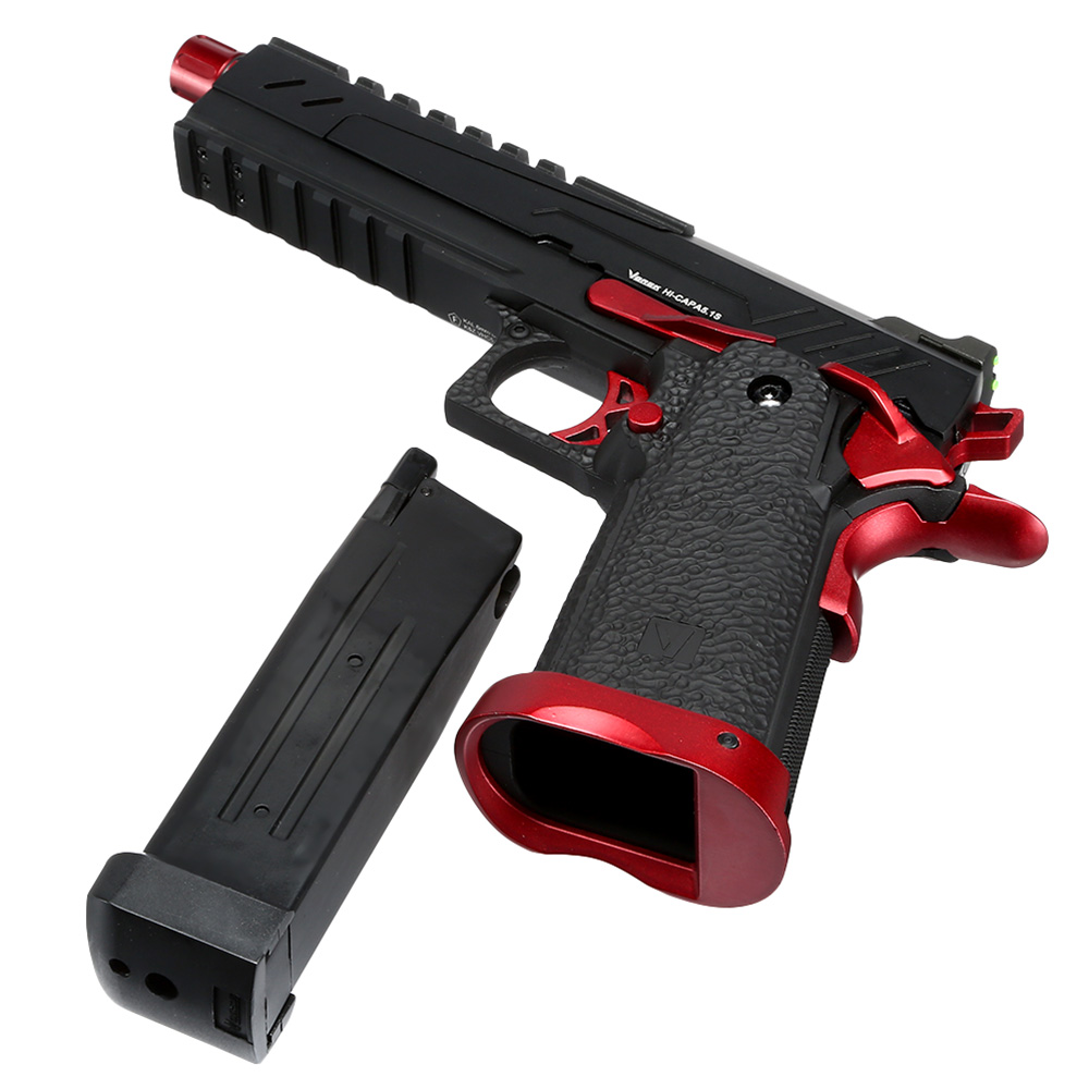 Vorsk Airsoft Hi-Capa 5.1 Split-Slide Vollmetall GBB 6mm BB Red Match Bild 6