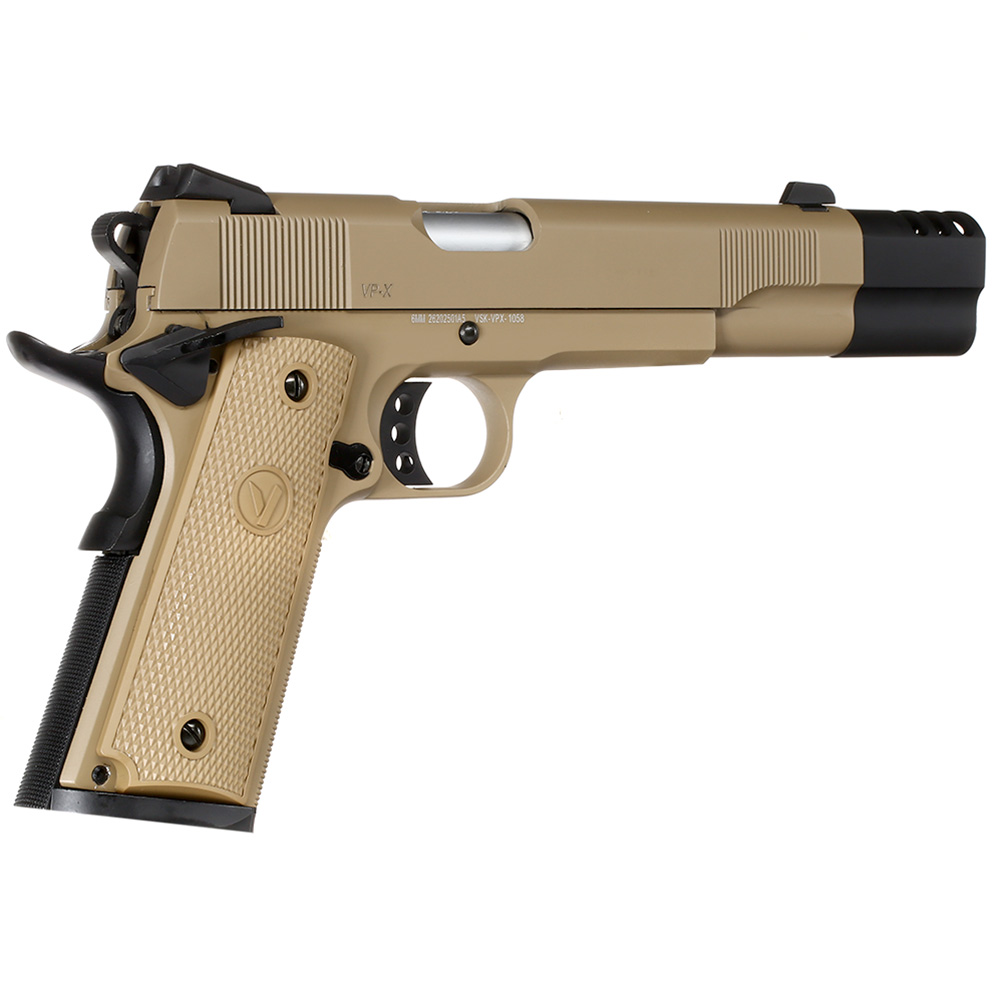 Vorsk Airsoft VP-X 1911 Vollmetall GBB 6mm BB tan / schwarz Bild 4