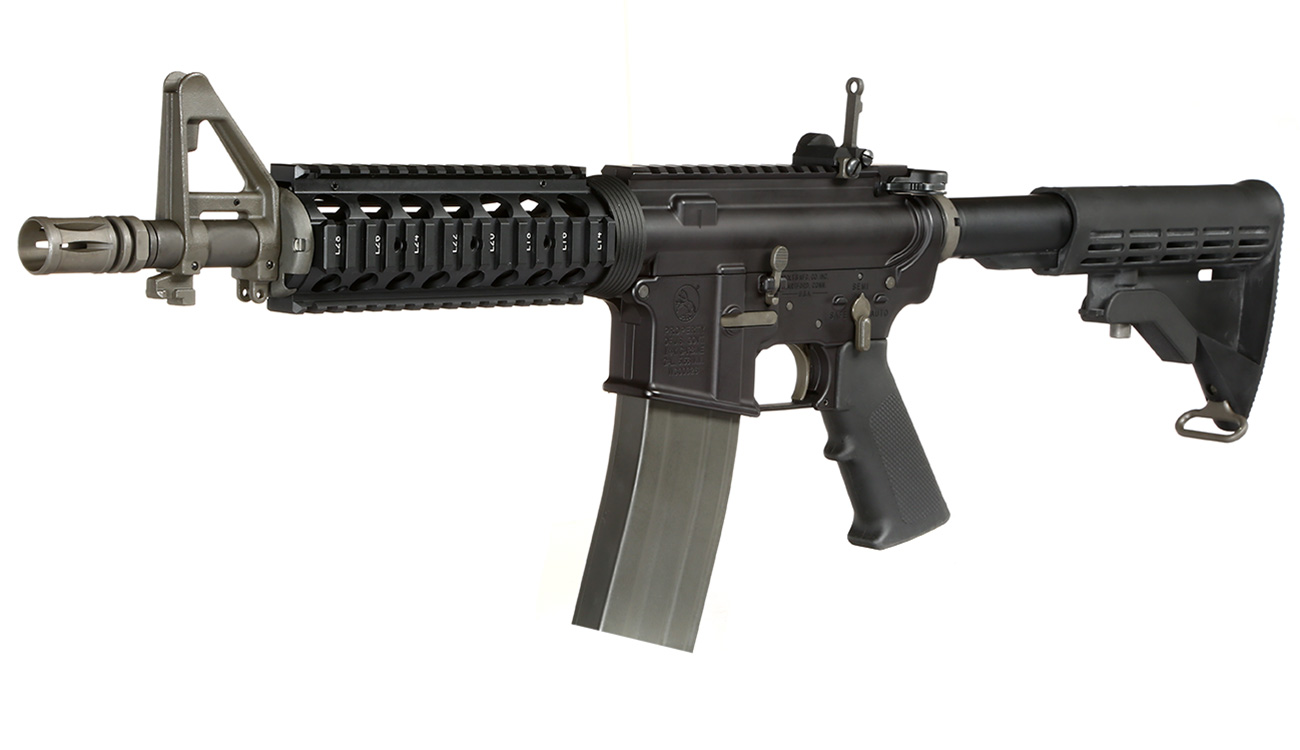 GHK Colt M4 RAS V2 10.5 Zoll Vollmetall Gas-Blow-Back 6mm BB schwarz