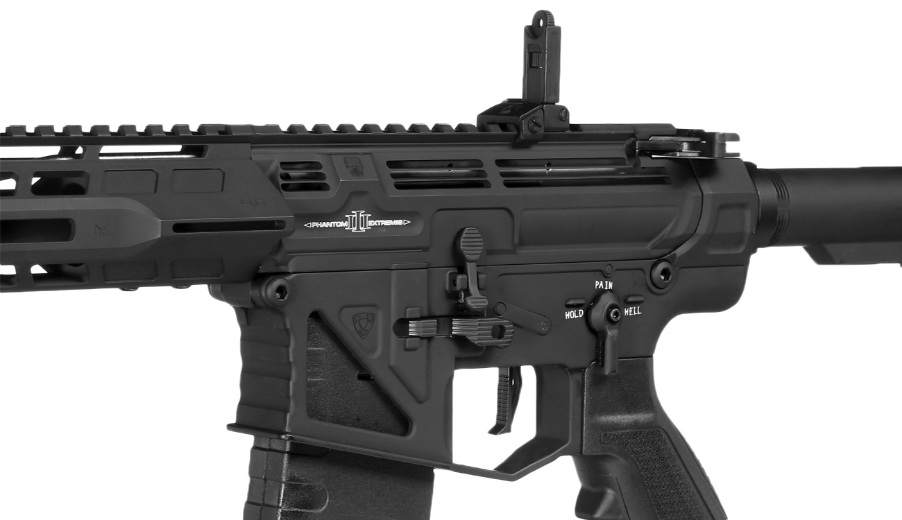 APS Phantom Extremis Rifle MK3 eSilver Edge SDU-MosFet 2.0 Vollmetall S-AEG 6mm BB schwarz Bild 7