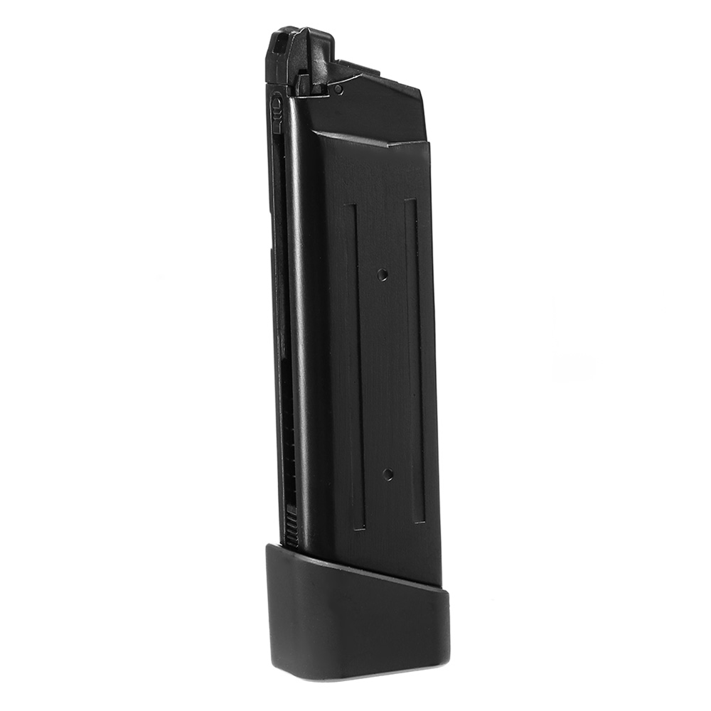 APS ACP / Combat Master GBB Magazin 23 Schuss m. Aluminium Bodenplatte schwarz - CO2-Version