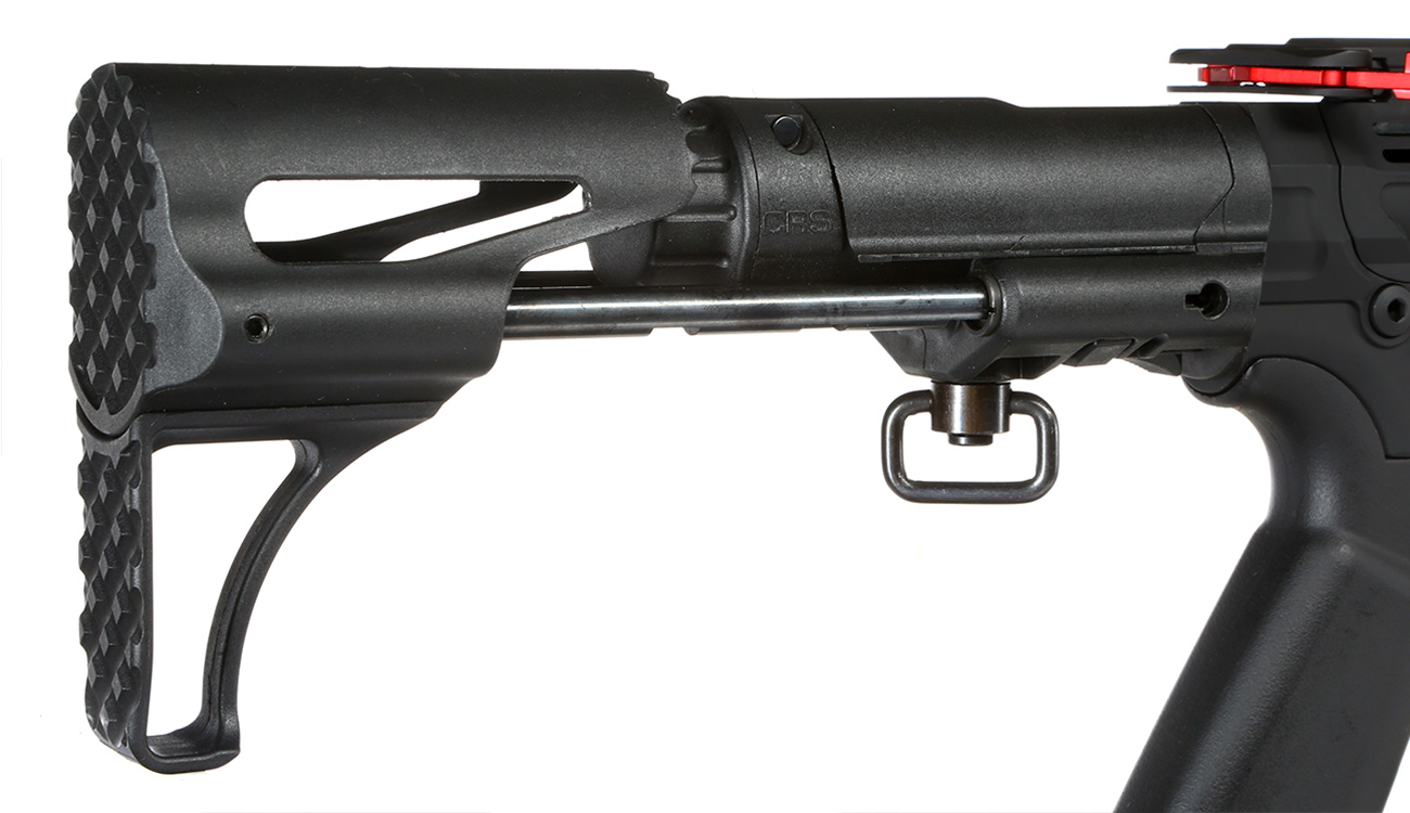 APS Phantom Extremis Rifle MK7 CRS Vollmetall eSilver Edge SDU-Mosfet 2.0 S-AEG 6mm BB schwarz / rot Bild 9