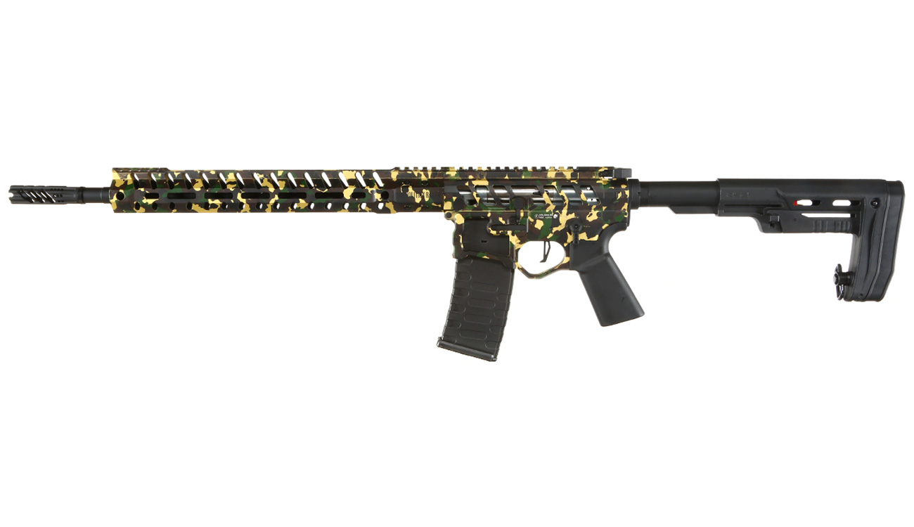 APS / EMG F-1 Firearms UDR-15 3G Demolition Ranch eSilver Edge SDU-MosFet 2.0 Vollmetall S-AEG 6mm BB Camouflage Bild 1