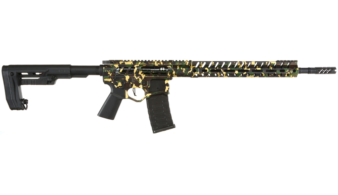 APS / EMG F-1 Firearms UDR-15 3G Demolition Ranch eSilver Edge SDU-MosFet 2.0 Vollmetall S-AEG 6mm BB Camouflage Bild 2