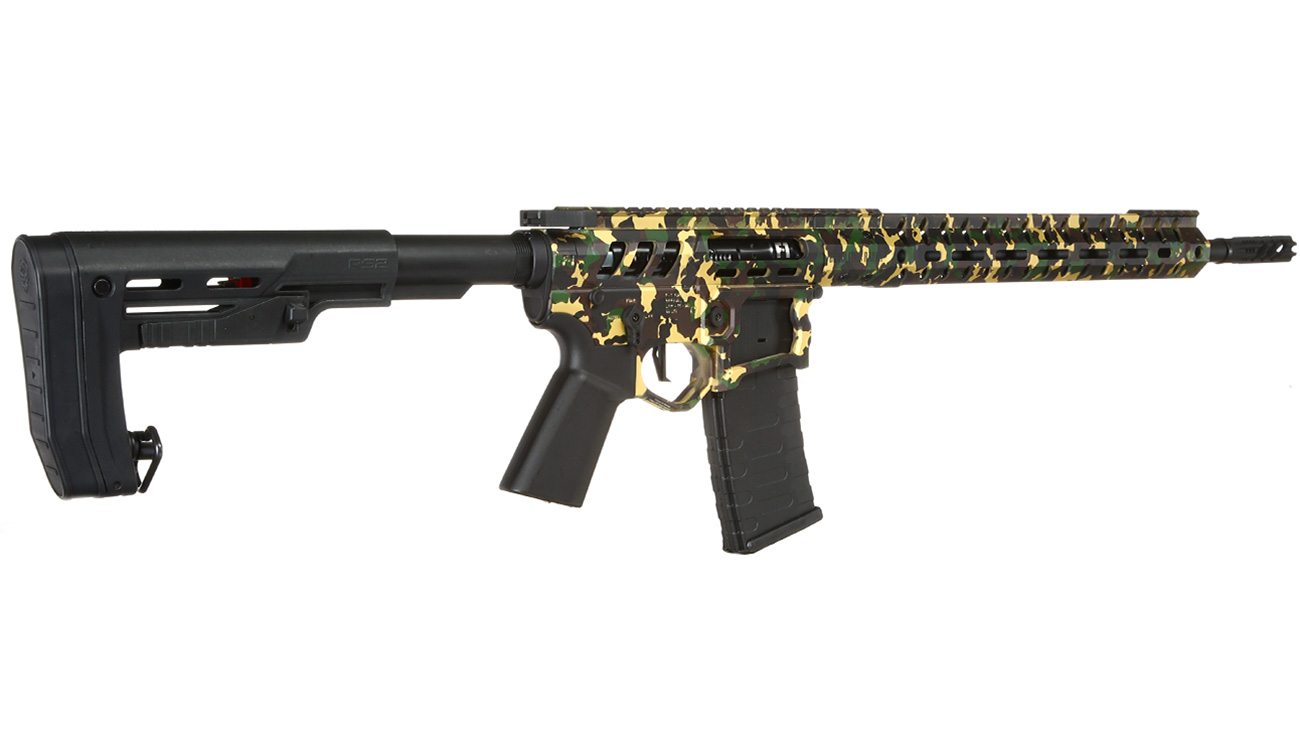 APS / EMG F-1 Firearms UDR-15 3G Demolition Ranch eSilver Edge SDU-MosFet 2.0 Vollmetall S-AEG 6mm BB Camouflage Bild 3