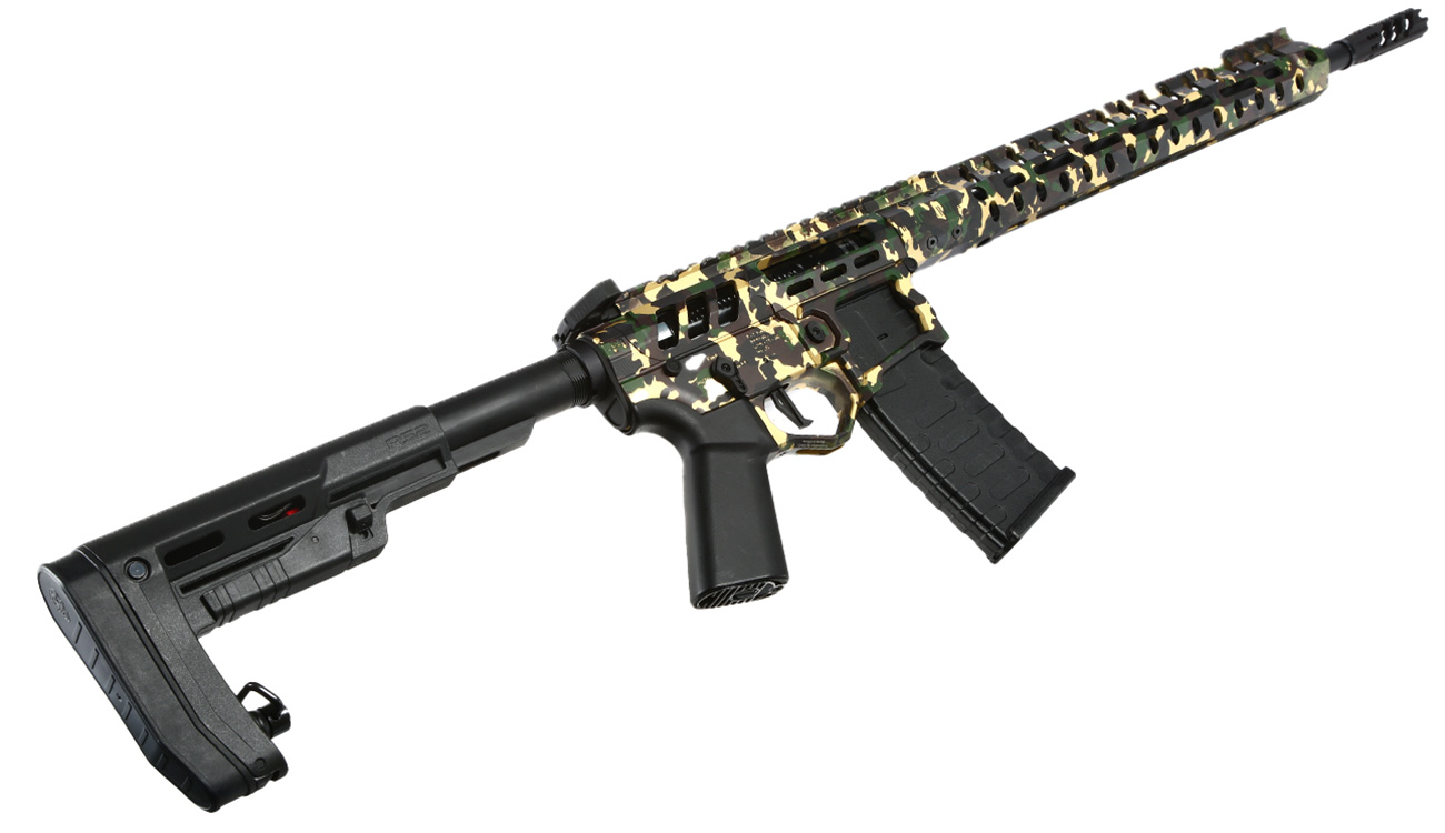 APS / EMG F-1 Firearms UDR-15 3G Demolition Ranch eSilver Edge SDU-MosFet 2.0 Vollmetall S-AEG 6mm BB Camouflage Bild 5