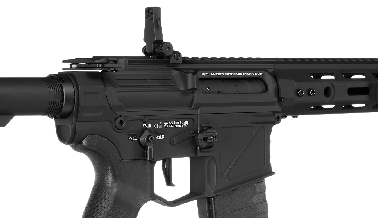 APS Phantom Extremis Rifle MK9 eSilver Edge SDU-MosFet 2.0 Vollmetall S-AEG 6mm BB schwarz Bild 8