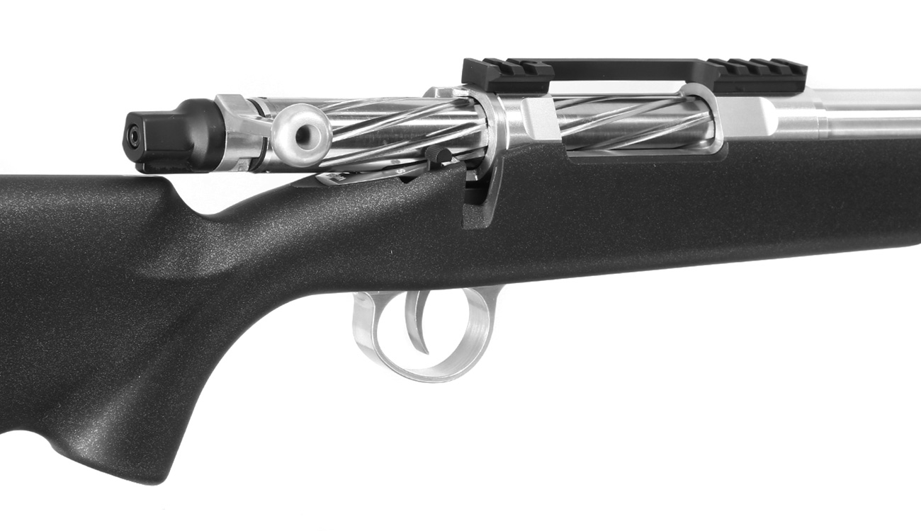 APS / EMG Barrett Fieldcraft Bolt Action Snipergewehr Springer 6mm BB schwarz / silber poliert Bild 9
