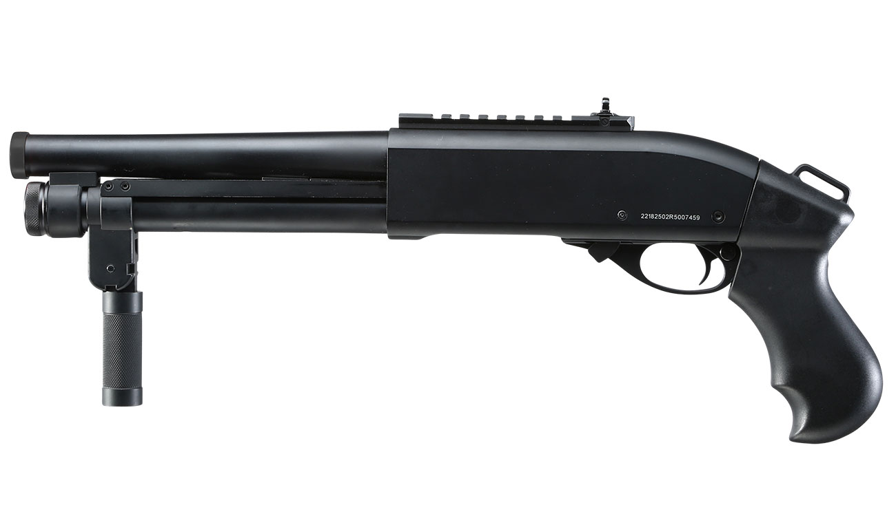 Jag Arms Scattergun Super CQB Vollmetall Pump Action Gas Shotgun 6mm BB schwarz Bild 2