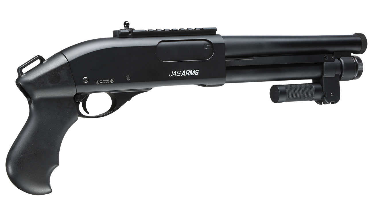 Jag Arms Scattergun Super CQB Vollmetall Pump Action Gas Shotgun 6mm BB schwarz Bild 4