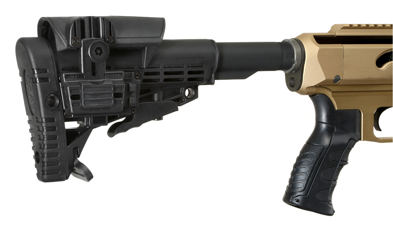 King Arms MDT TAC21 Tactical Rifle Gas Bolt Action Snipergewehr 6mm BB Dark Earth - Version 2 Bild 10