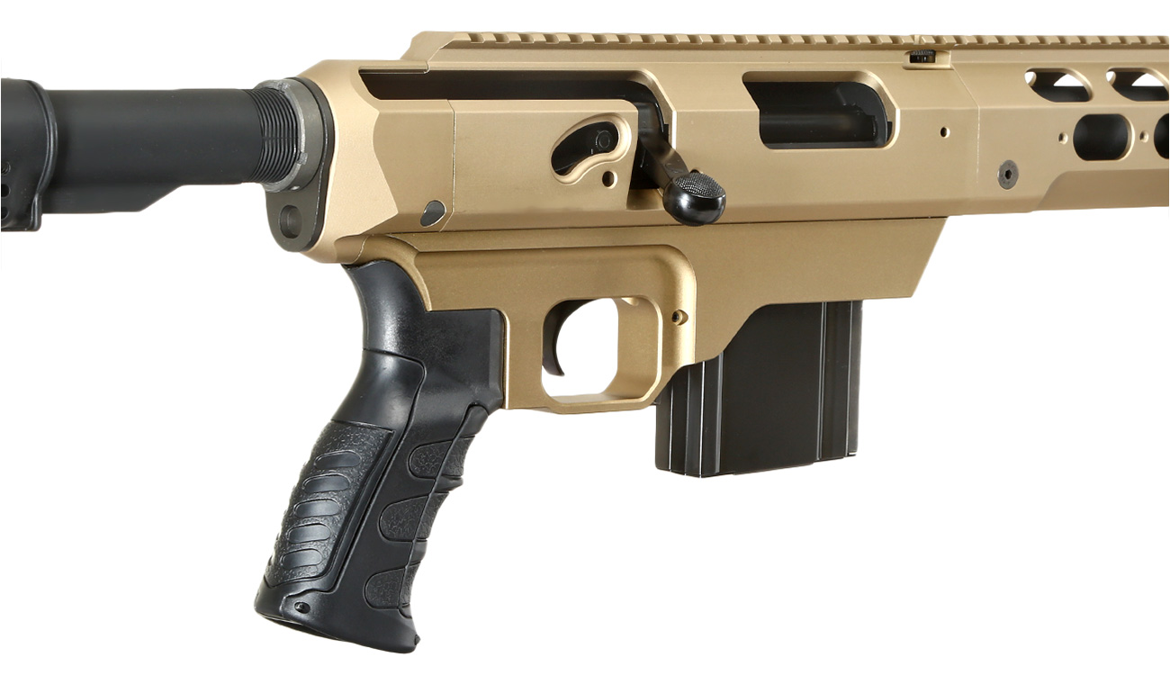 King Arms MDT TAC21 Tactical Rifle Gas Bolt Action Snipergewehr 6mm BB Dark Earth - Version 2 Bild 8