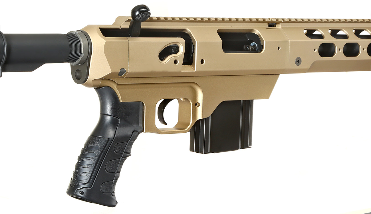 King Arms MDT TAC21 Tactical Rifle Gas Bolt Action Snipergewehr 6mm BB Dark Earth - Version 2 Bild 9