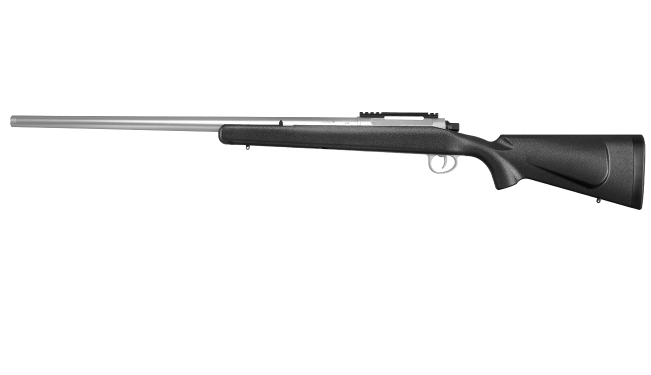 APS / EMG Barrett Fieldcraft Gas Bolt Action Snipergewehr 6mm BB schwarz / silber Bild 1