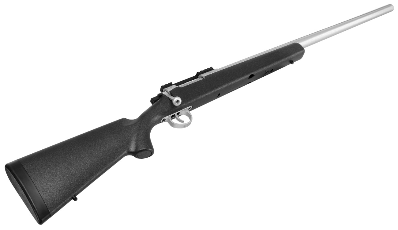 APS / EMG Barrett Fieldcraft Gas Bolt Action Snipergewehr 6mm BB schwarz / silber Bild 4