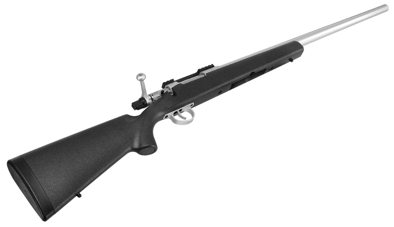 APS / EMG Barrett Fieldcraft Gas Bolt Action Snipergewehr 6mm BB schwarz / silber Bild 5