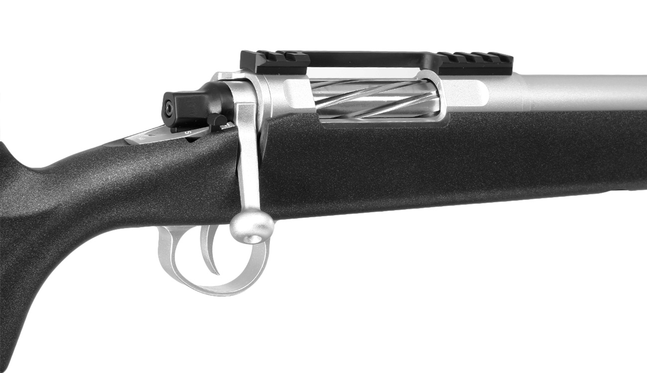 APS / EMG Barrett Fieldcraft Gas Bolt Action Snipergewehr 6mm BB schwarz / silber Bild 8