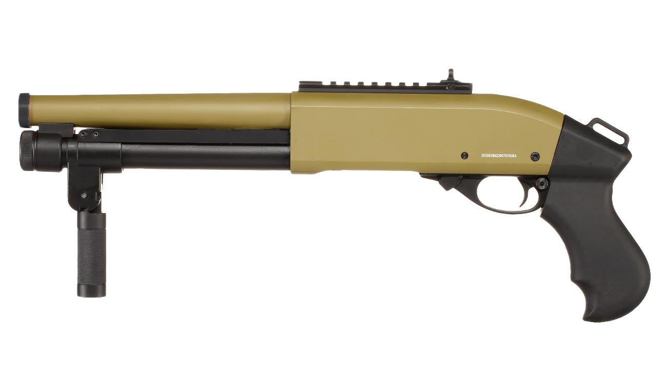 Jag Arms Scattergun Super CQB Vollmetall Pump Action Gas Shotgun 6mm BB tan Bild 1