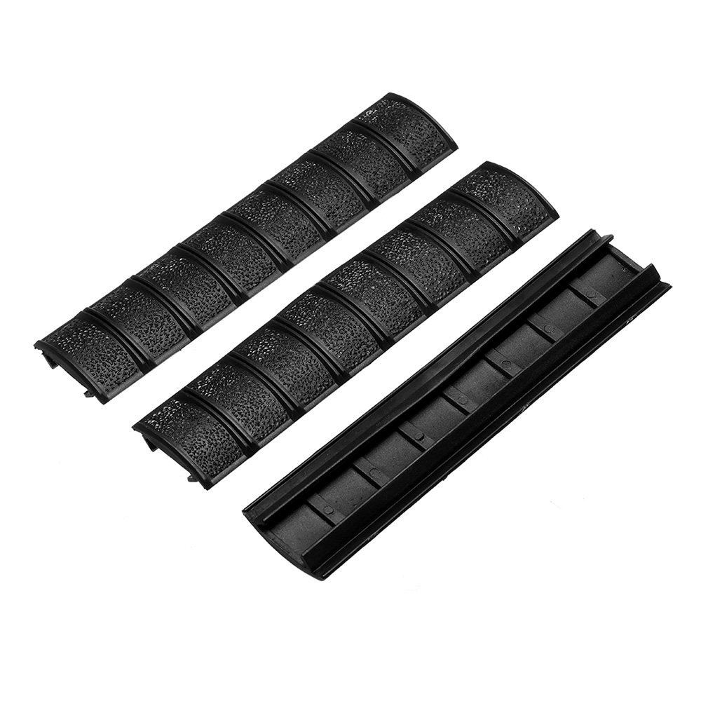 Element Checkered Rubber Rail Covers 160 mm 3 Stck schwarz Bild 1