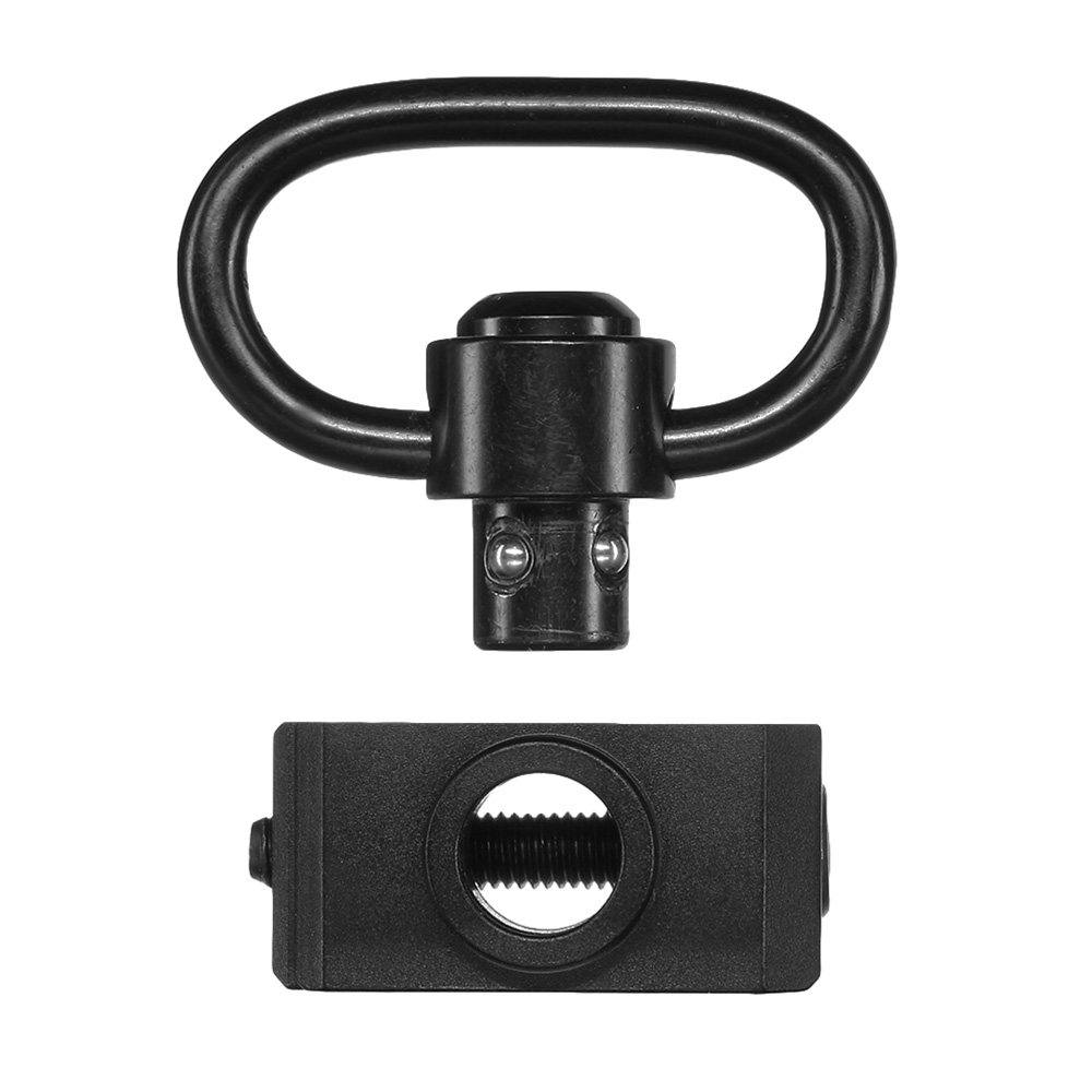 MET Low-Profile QD-Type Tragegurt Adapter inkl. QD Swivel f. 20 - 22mm Schienen schwarz Bild 4