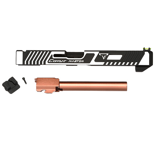 APS / EMG TTI Combat Master Aluminium Schlitten Set f. VFC Glock 17 Gen. 4 silber Bild 2