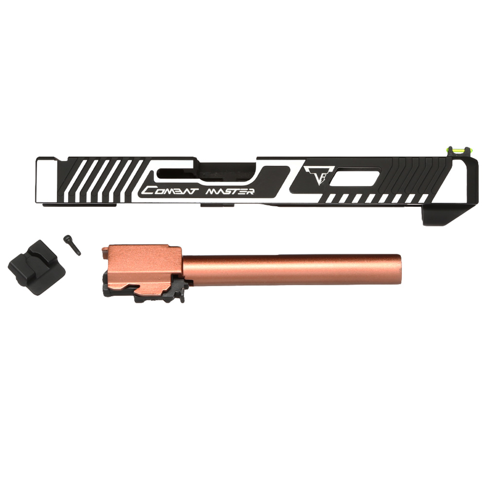 APS / EMG TTI Combat Master Aluminium Schlitten Set f. TM G17 / APS ACP / APS XTP silber Bild 3