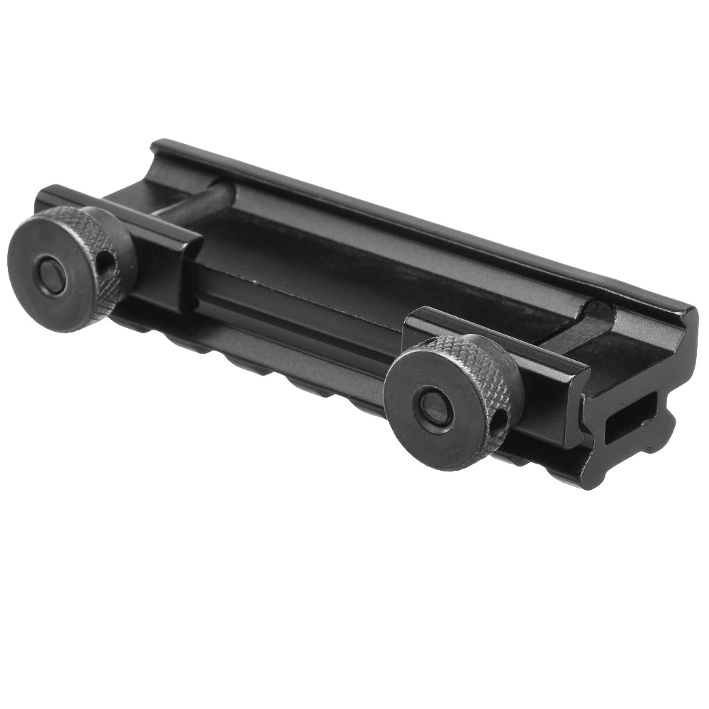 MET QD Scope-Riser 8 Slots / 85 mm mit 12 mm / 0,5 Zoll Erhöhung f. 20 - 22 mm Schienen schwarz Bild 2
