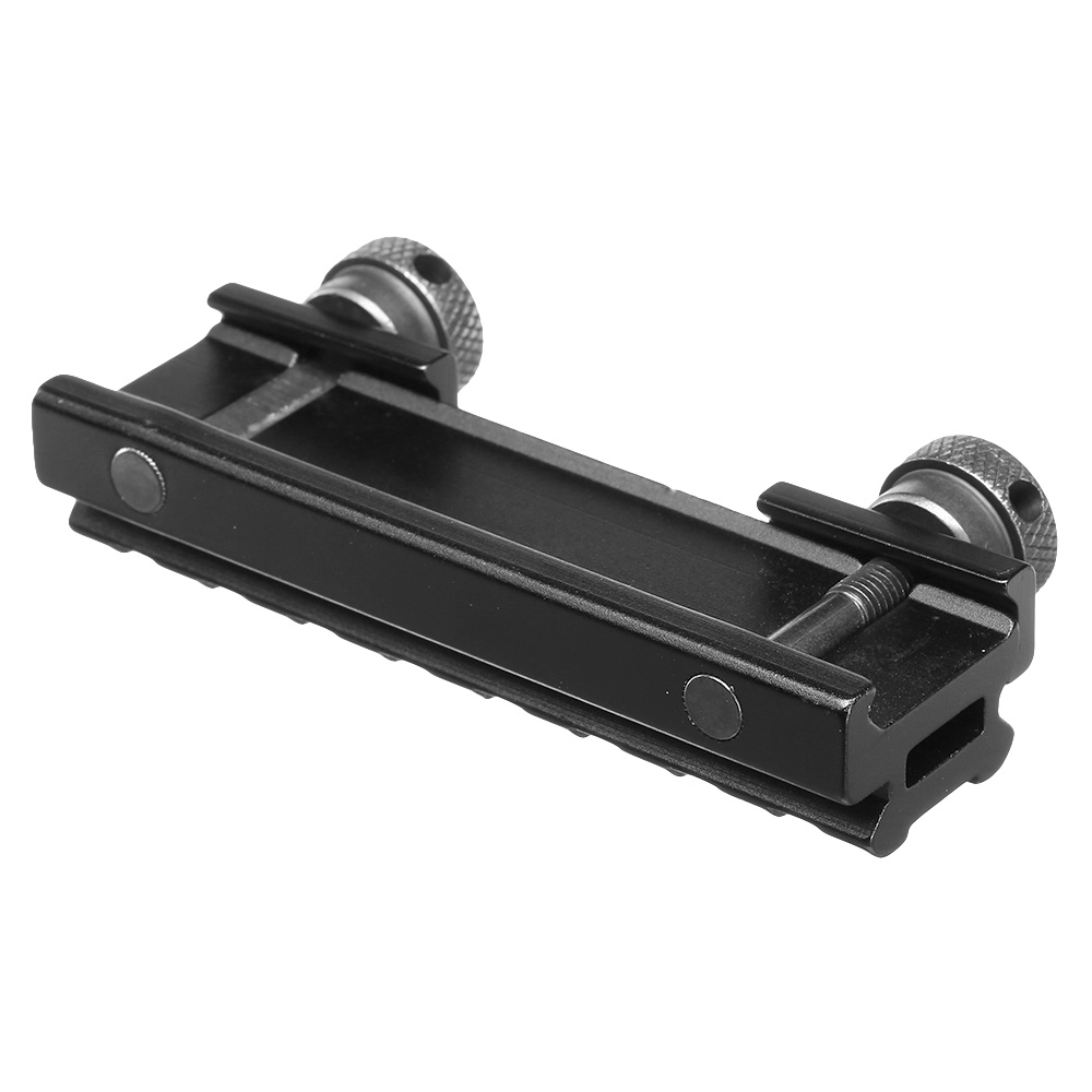 MET QD Scope-Riser 8 Slots / 85 mm mit 12 mm / 0,5 Zoll Erhöhung f. 20 - 22 mm Schienen schwarz Bild 1