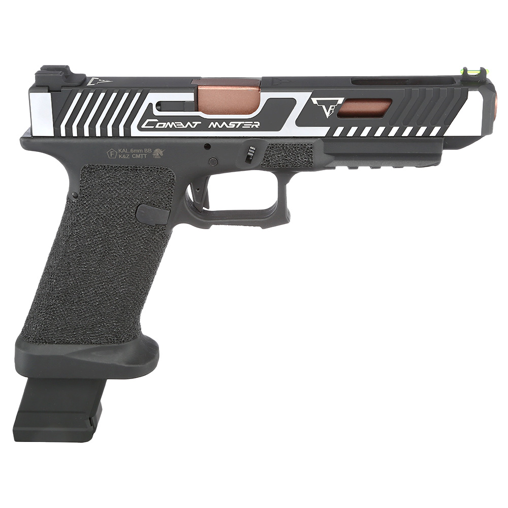 APS / EMG TTI Custom Combat Master D-Mod mit Metallschlittten CO2BB 6mm BB silber Bild 3