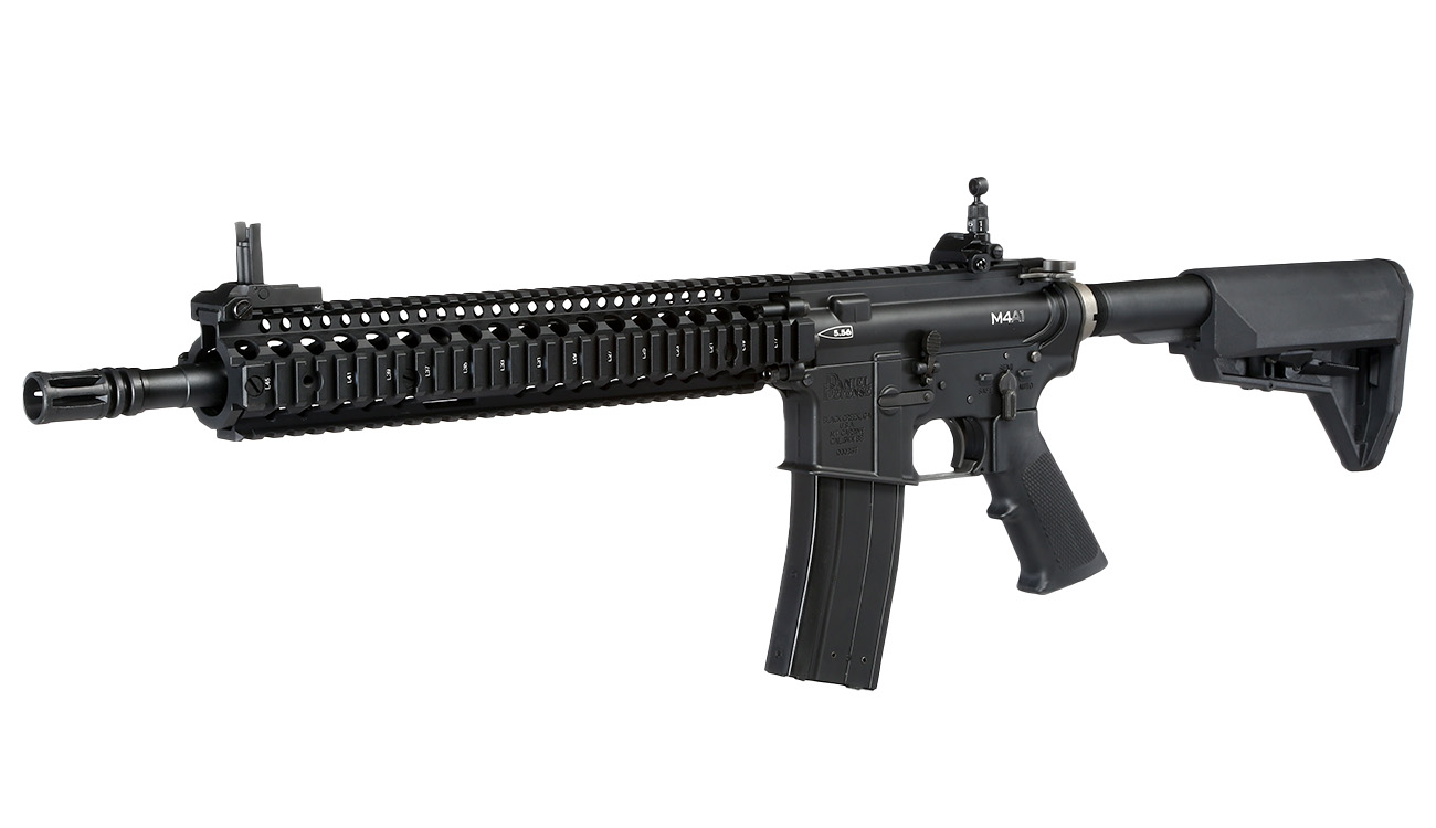 King Arms / EMG Daniel Defense M4A1 RIS II Vollmetall Gas-Blow-Back 6mm BB schwarz