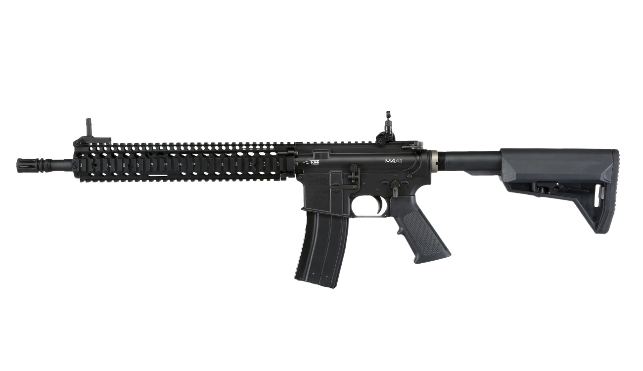 King Arms / EMG Daniel Defense M4A1 RIS II Vollmetall Gas-Blow-Back 6mm BB schwarz Bild 1