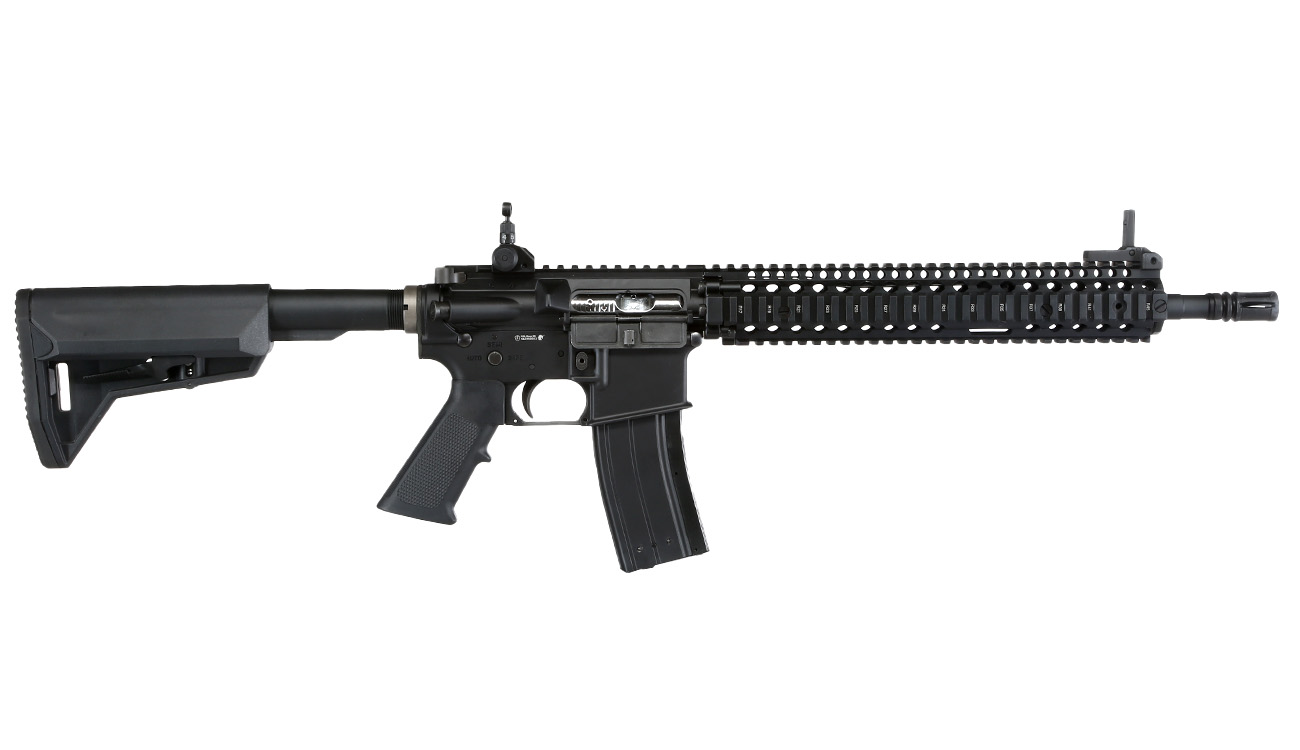 King Arms / EMG Daniel Defense M4A1 RIS II Vollmetall Gas-Blow-Back 6mm BB schwarz Bild 2