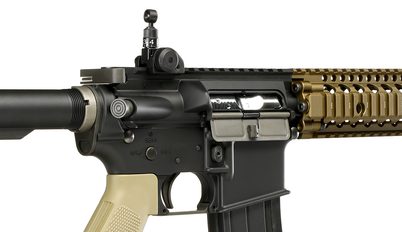 King Arms / EMG Daniel Defense MK18 MOD1 Vollmetall Gas-Blow-Back 6mm BB Dualtone Bild 8