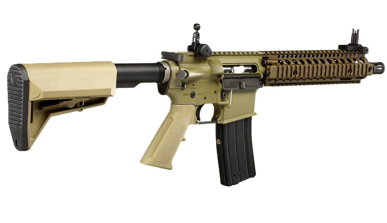 King Arms / EMG Daniel Defense MK18 MOD1 Vollmetall Gas-Blow-Back 6mm BB Dark Earth Bild 3