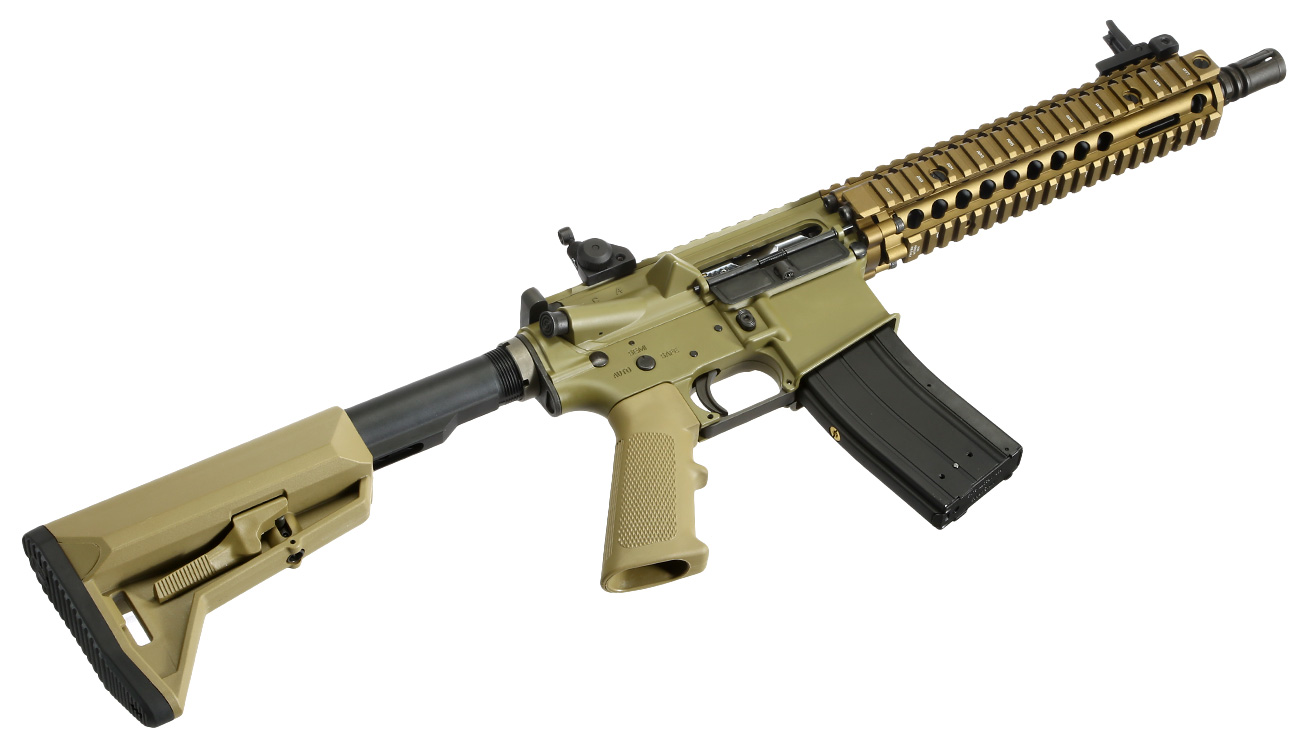 King Arms / EMG Daniel Defense MK18 MOD1 Vollmetall Gas-Blow-Back 6mm BB Dark Earth Bild 5