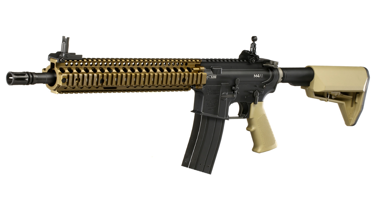 King Arms / EMG Daniel Defense M4A1 RIS II Vollmetall Gas-Blow-Back 6mm BB Dualtone