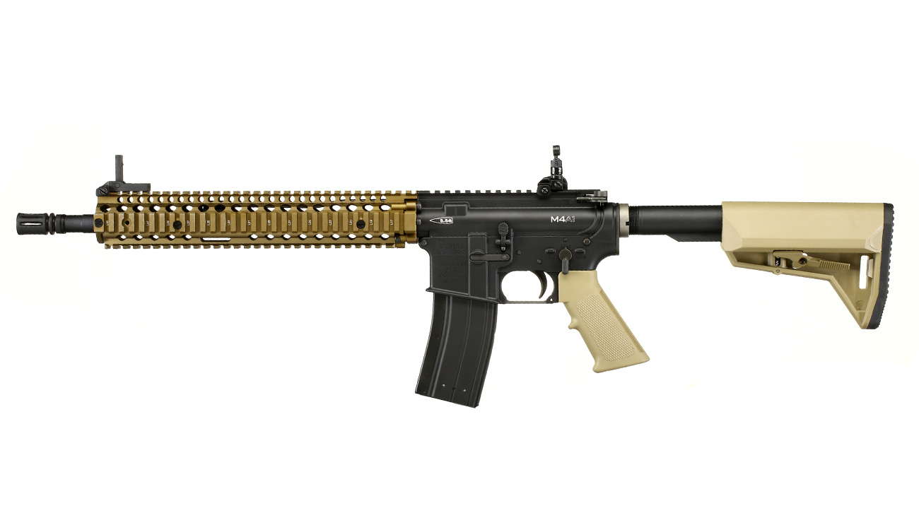 King Arms / EMG Daniel Defense M4A1 RIS II Vollmetall Gas-Blow-Back 6mm BB Dualtone Bild 1