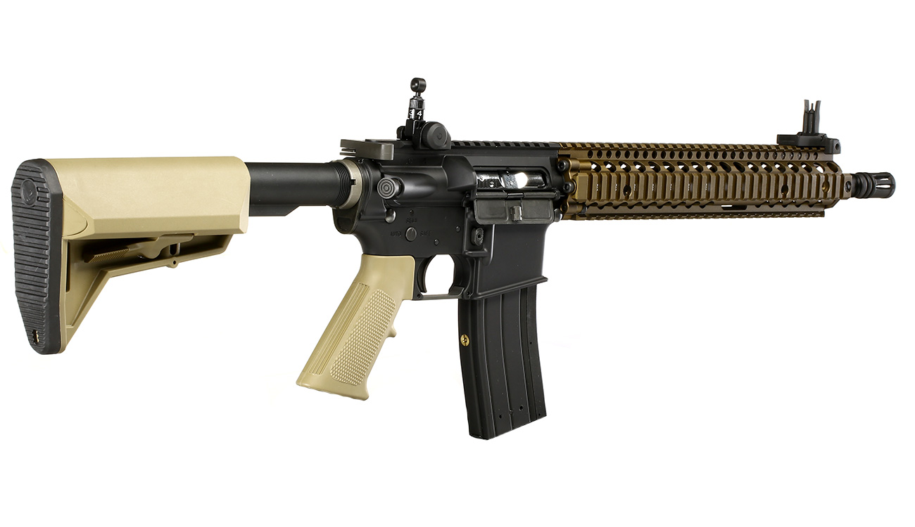 King Arms / EMG Daniel Defense M4A1 RIS II Vollmetall Gas-Blow-Back 6mm BB Dualtone Bild 3