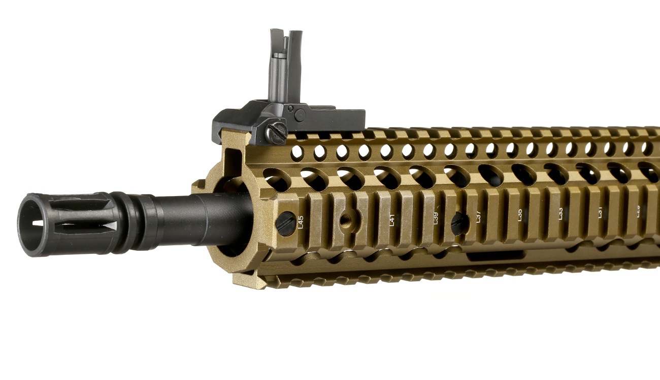 King Arms / EMG Daniel Defense M4A1 RIS II Vollmetall Gas-Blow-Back 6mm BB Dualtone Bild 6