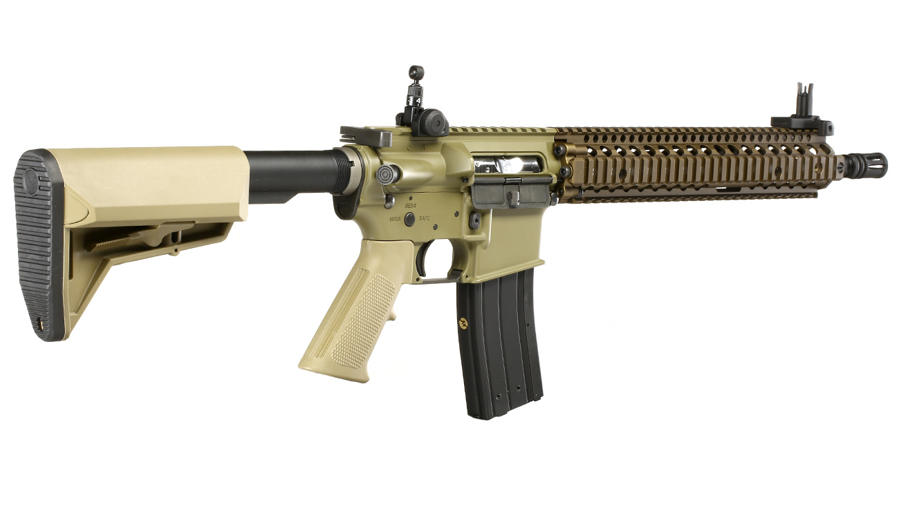 King Arms / EMG Daniel Defense M4A1 RIS II Vollmetall Gas-Blow-Back 6mm BB Dark Earth Bild 3