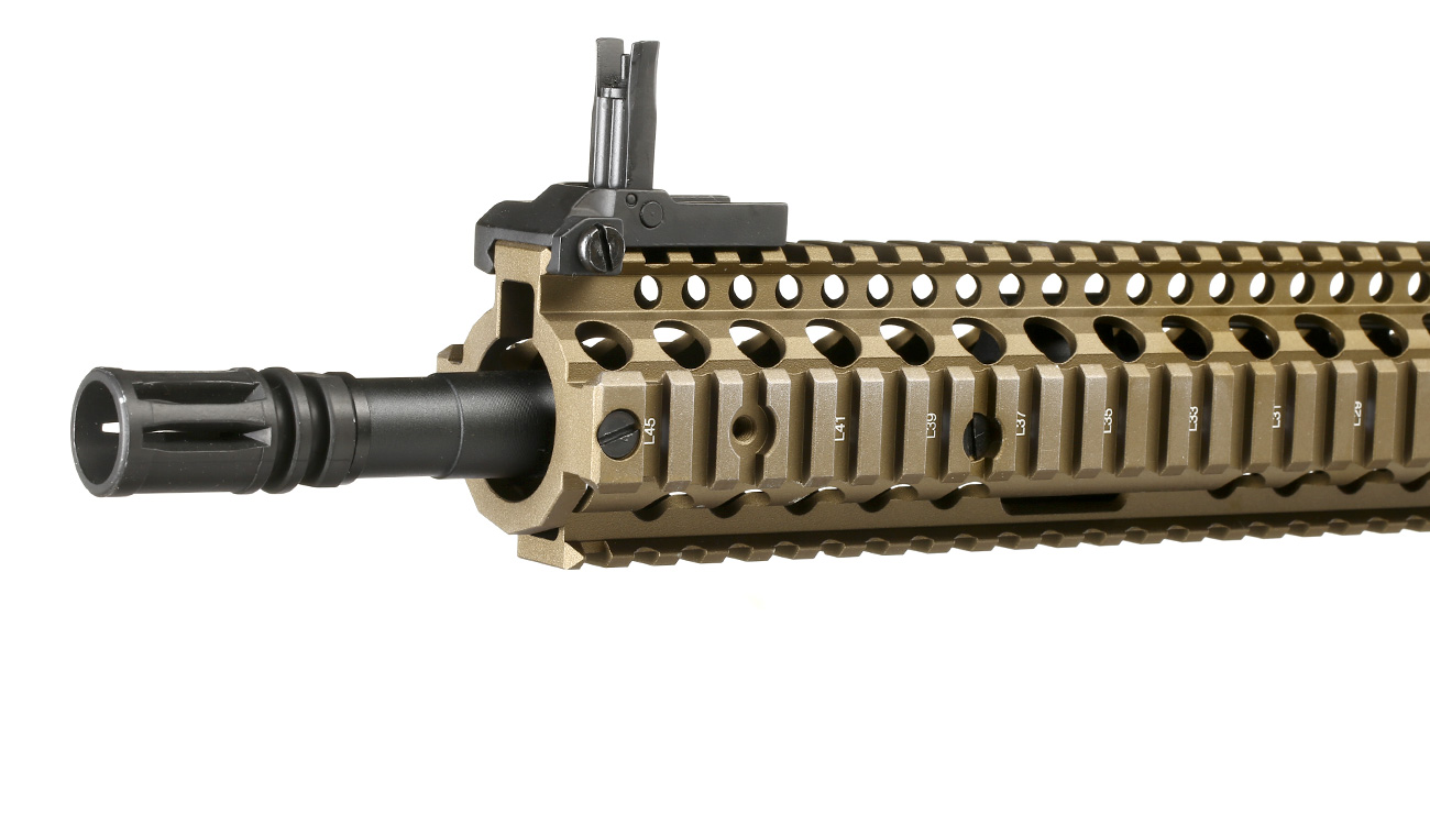 King Arms / EMG Daniel Defense M4A1 RIS II Vollmetall Gas-Blow-Back 6mm BB Dark Earth Bild 6