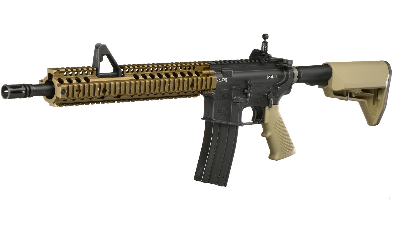 King Arms / EMG Daniel Defense M4A1 RIS II FSP Vollmetall Gas-Blow-Back 6mm BB Dualtone
