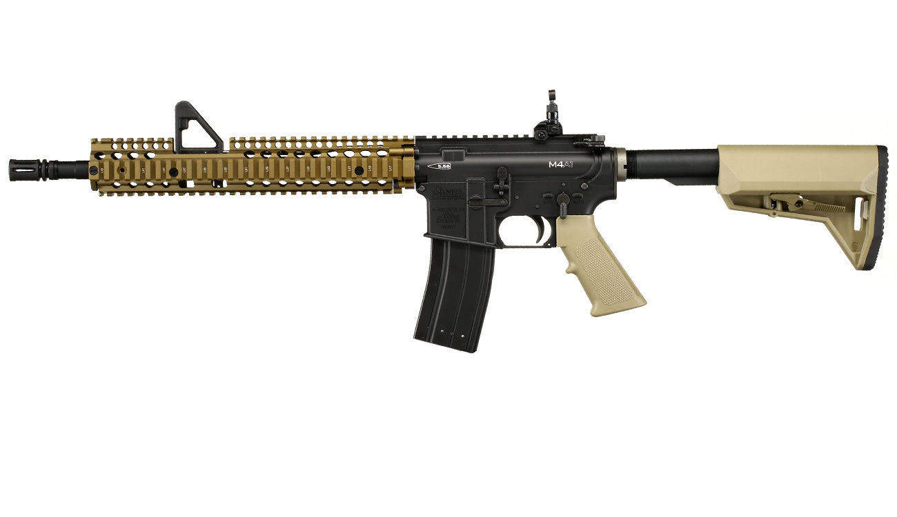 King Arms / EMG Daniel Defense M4A1 RIS II FSP Vollmetall Gas-Blow-Back 6mm BB Dualtone Bild 1