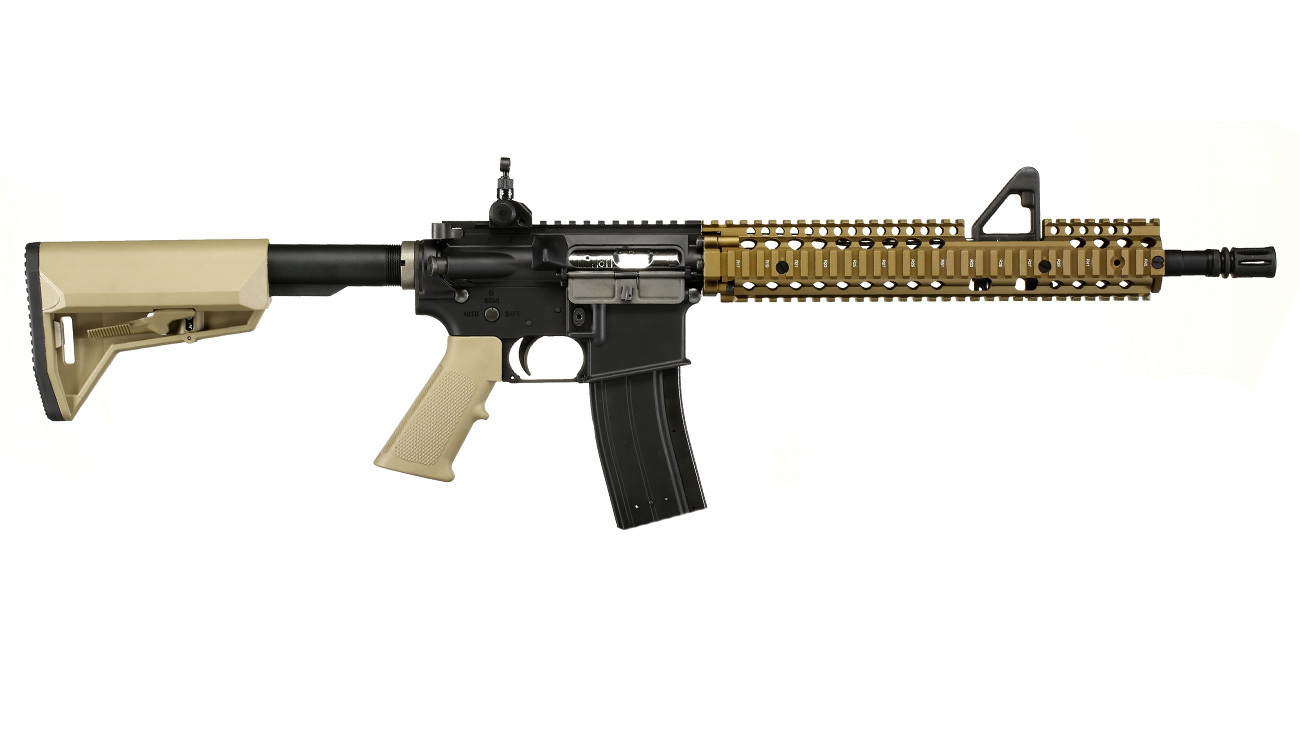 King Arms / EMG Daniel Defense M4A1 RIS II FSP Vollmetall Gas-Blow-Back 6mm BB Dualtone Bild 2