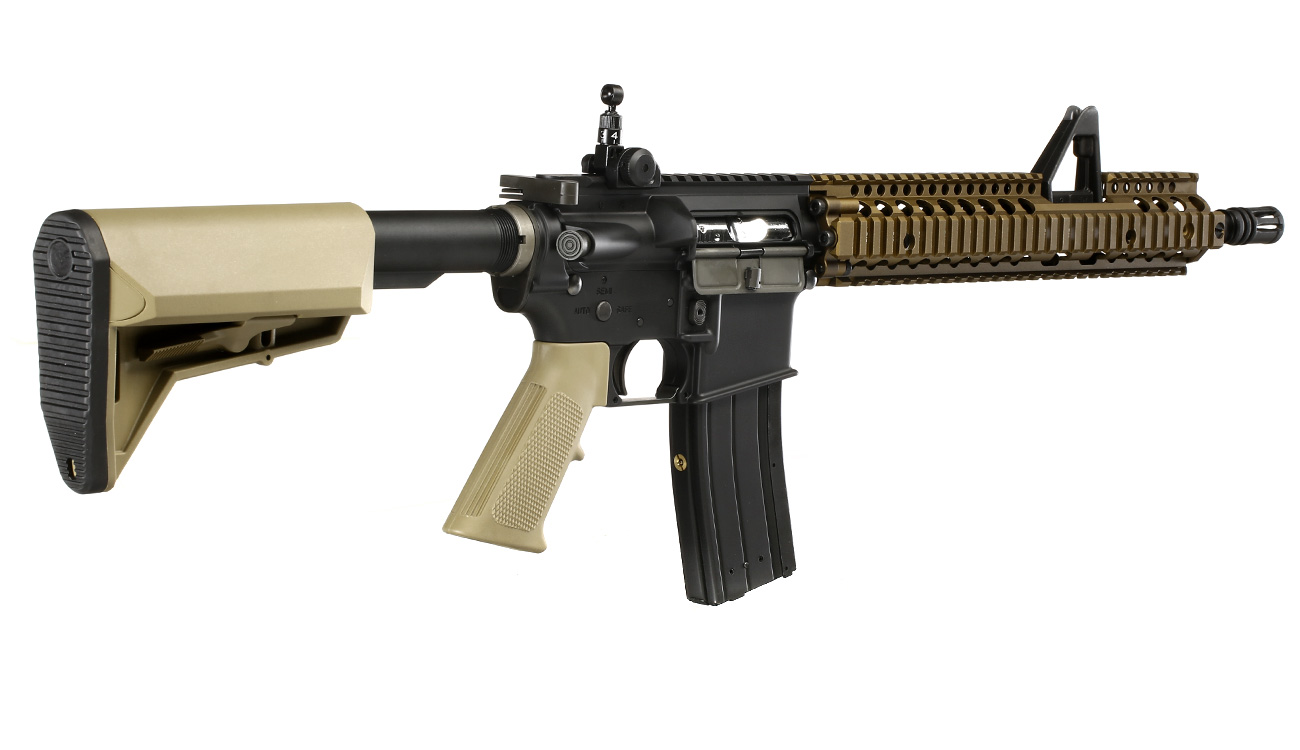 King Arms / EMG Daniel Defense M4A1 RIS II FSP Vollmetall Gas-Blow-Back 6mm BB Dualtone Bild 3