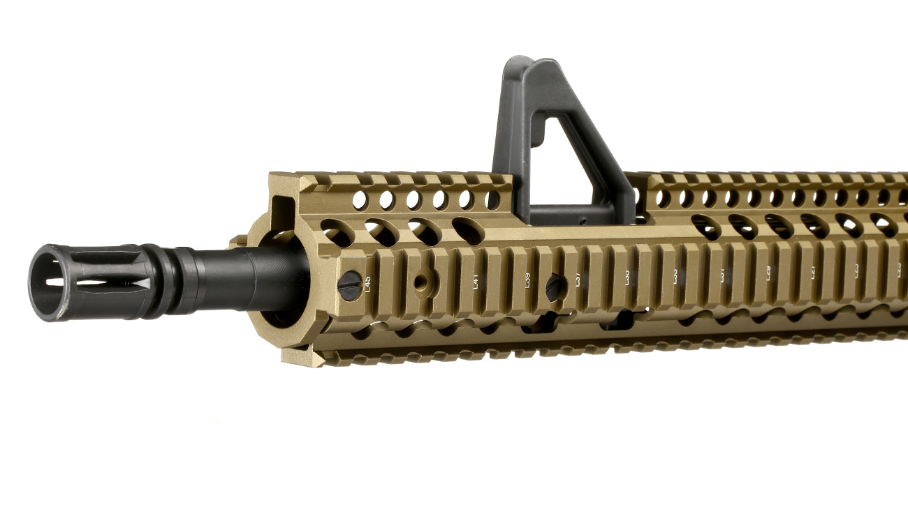 King Arms / EMG Daniel Defense M4A1 RIS II FSP Vollmetall Gas-Blow-Back 6mm BB Dualtone Bild 6