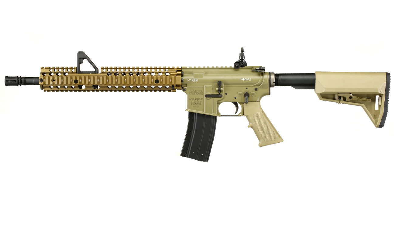 King Arms / EMG Daniel Defense M4A1 RIS II FSP Vollmetall Gas-Blow-Back 6mm BB Dark Earth Bild 1