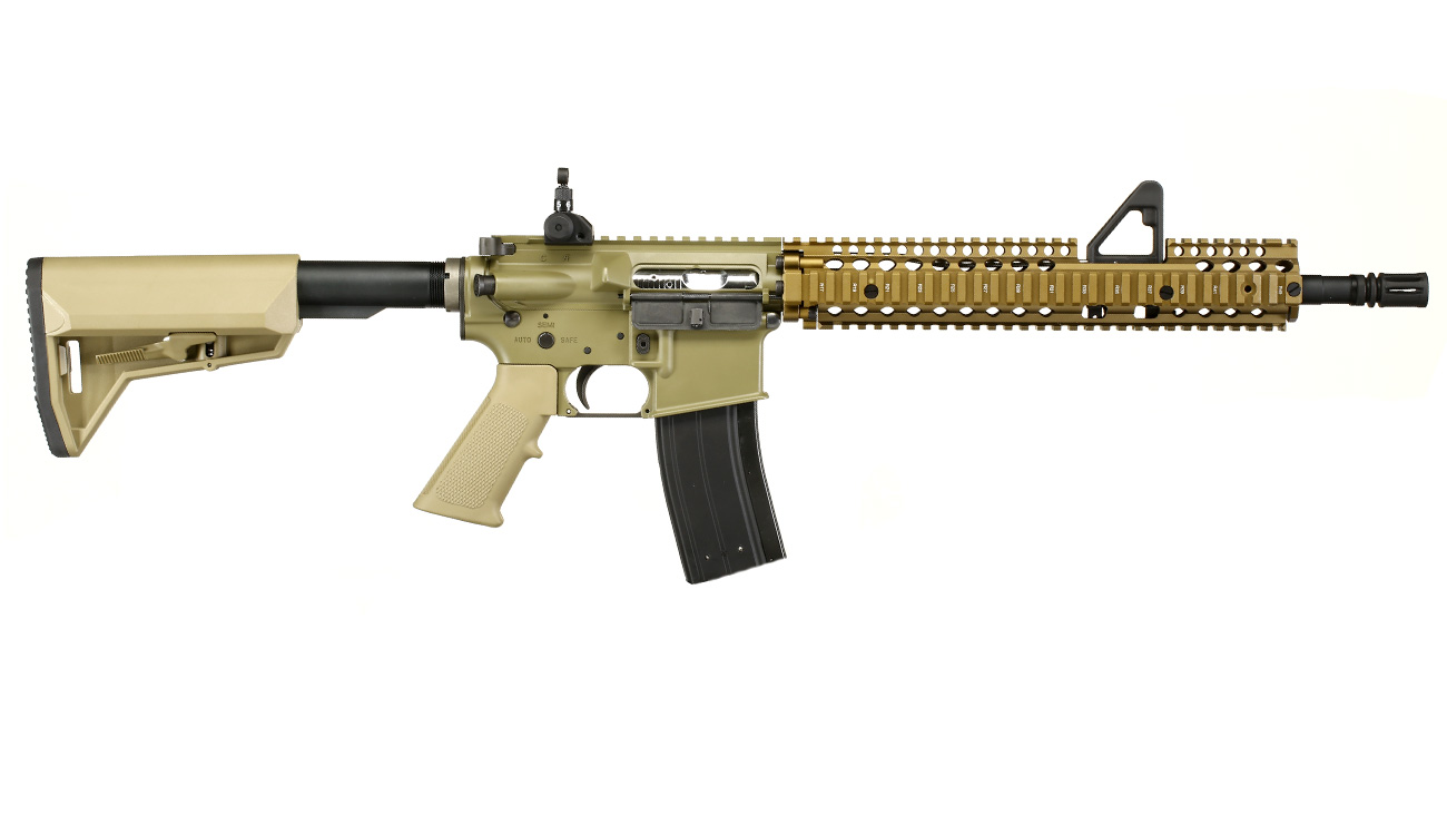 King Arms / EMG Daniel Defense M4A1 RIS II FSP Vollmetall Gas-Blow-Back 6mm BB Dark Earth Bild 2